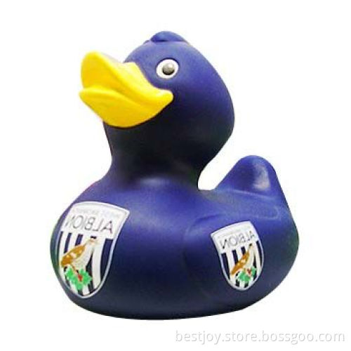 Colorful Little Rubber Duck with Soccer Team Logos, Ideal for Souvenir and Memorabilia